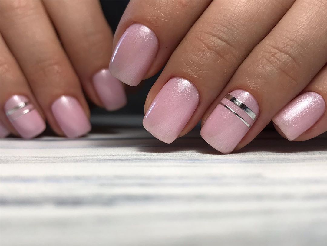 Розовые Нюдовые Ногти Дизайн