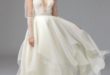 модное свадебное платье с рукавами фонариками